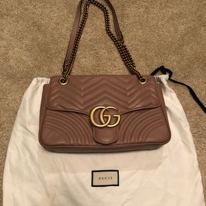 Gucci Marmot medium authentic dusty pink